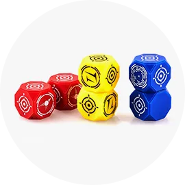 Composants en plastique du jeu de société