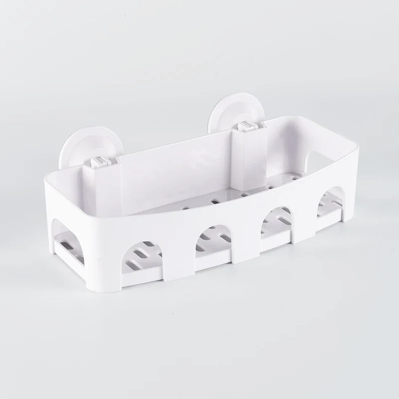 Support de rangement à ventouse pour salle de bain